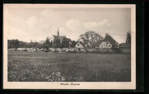 AK Kloster Loccum, Ortsansicht mit Blick auf die Kirche