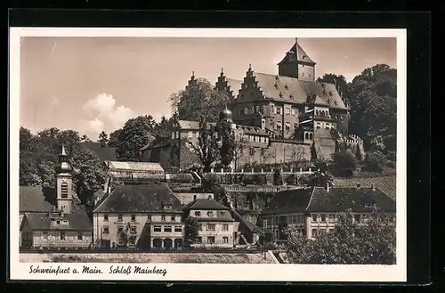 AK Schweinfurt a. Main, Blick auf das Schloss Mainberg