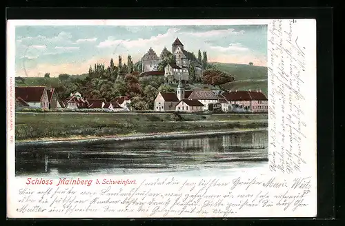 AK Schweinfurt, Schloss Mainberg und Umgebung
