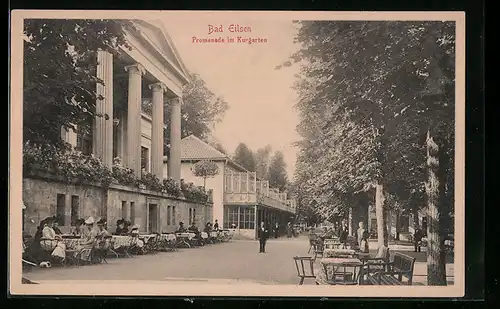 AK Bad Eilsen, Promenade im Kurgarten