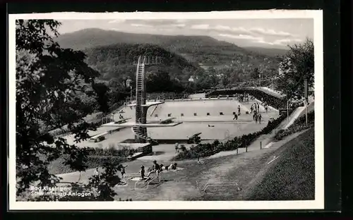 AK Bad Kissingen, Schwimmbad-Anlagen im Sommer