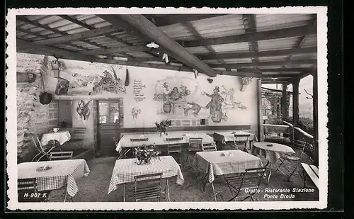 AK Ponte Brolla, Grotto Ristorante Stazione Ponte Brolla