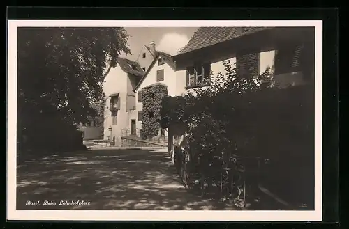 AK Basel, Strassenpartie beim Lohnhofplatz