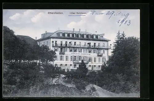 AK Rheinfelden, Hôtel Schützen bei Schönwetter