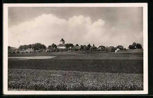 AK Schlosswil, Ortsansicht vom Felde
