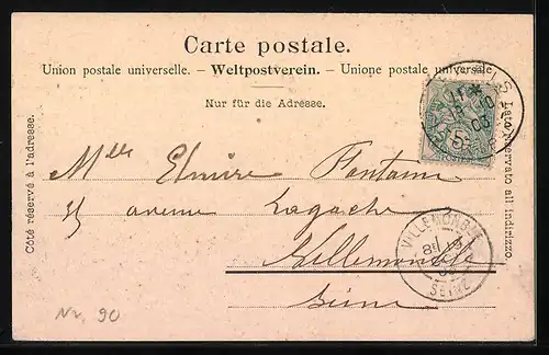 AK Rheinfelden, Ortspartie am Fluss