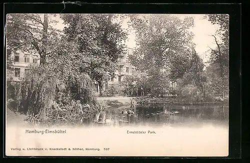 AK Hamburg-Eimsbüttel, im Eimsbütteler Park