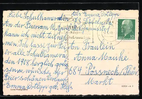 AK Döbeln /Sachs., Blick auf das Stadtbad