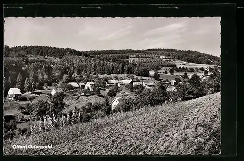 AK Olfen /Odenwald, Blick auf den Ort