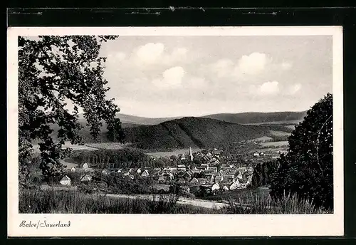 AK Balve / Sauerland, Sicht auf den Ort