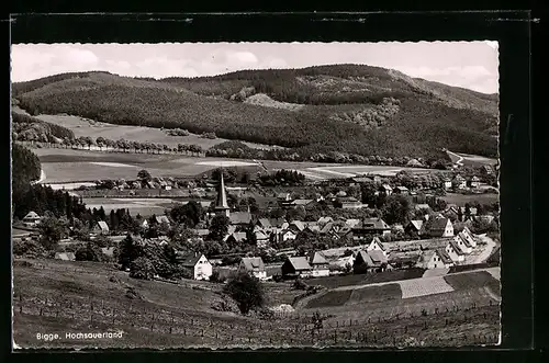 AK Bigge /Hochsauerland, Blick auf den Ort