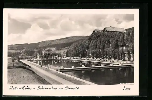AK Zella-Mehlis, Schwimmbad am Einsiedel