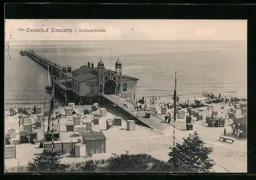 AK Zinnowitz, Blick auf die Landungsbrücke