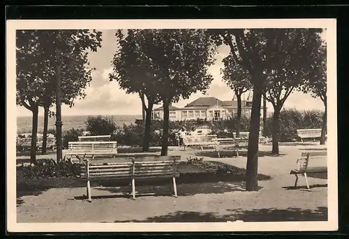 AK Ahlbeck, Blick auf die Strandpromenade