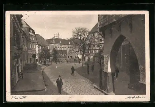 AK Soest i. W., Strassenpartie in der Marktstrasse