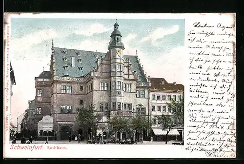 AK Schweinfurt, Blick auf das Rathaus