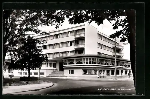 AK Bad Godesberg, Strassenpartie am Parkhotel