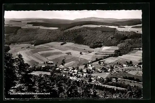 AK Elkeringhausen /Hochsauerland, Ortsansicht aus der Ferne