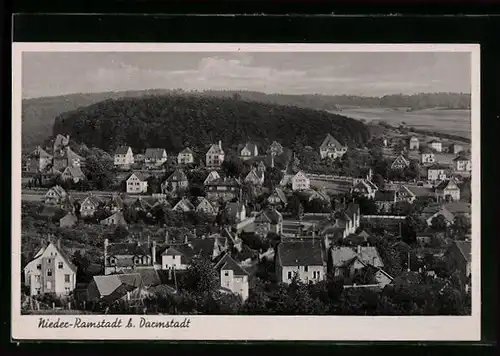 AK Nieder-Ramstadt bei Darmstadt, Gesamtansicht der Stadt