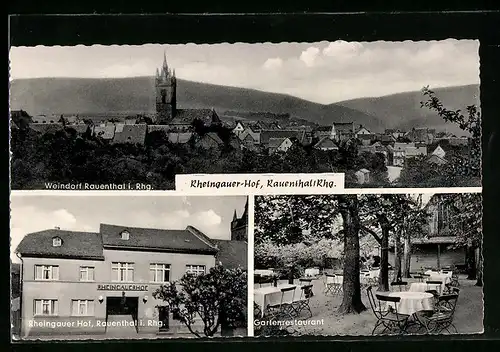 AK Rauenthal i. Rhg., Gasthaus Rheingauer-Hof, Gesamtansicht