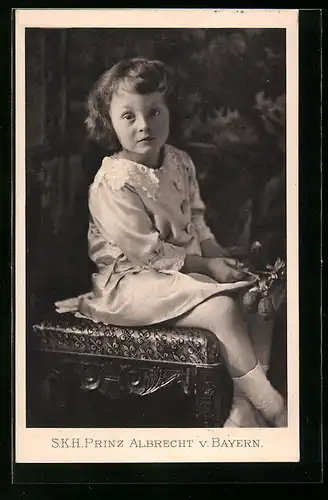 AK S. K. H. Prinz Albrecht von Bayern im jungen Alter