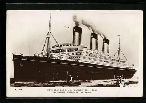 AK Passagierschiff RMS Majestic