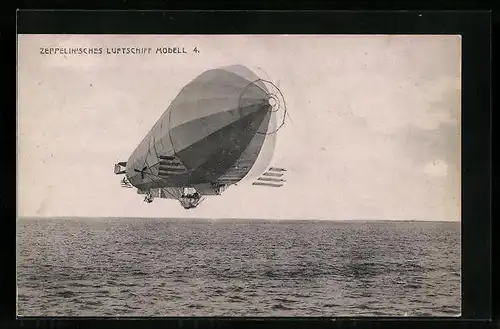 AK Zeppelin`sches Luftschiff Modell 4