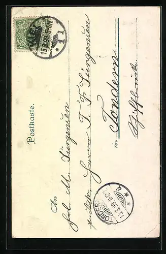 AK Fröhliche Landpartie in einer Pferdekutsche