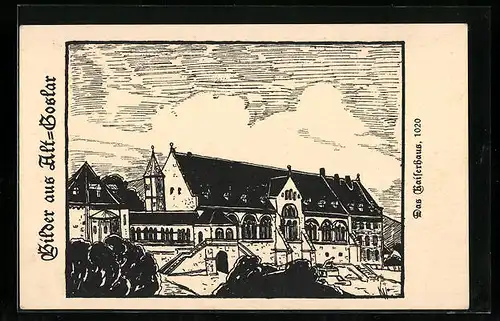 AK Goslar, Blick zum Kaiserhaus