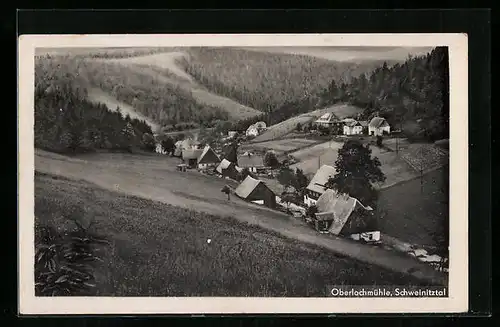 AK Oberlochmühle /Schweinitztal, Gesamtansicht aus der Vogelschau