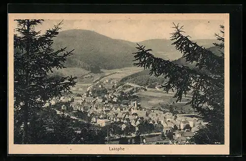 AK Laasphe, Gesamtansicht aus der Vogelschau
