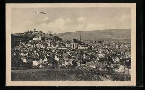 AK Kronach, Gesamtansicht aus der Vogelschau