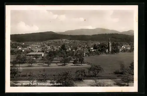 AK Sexau /Kr. Emmerdingen, Ortsansicht mit Bergen