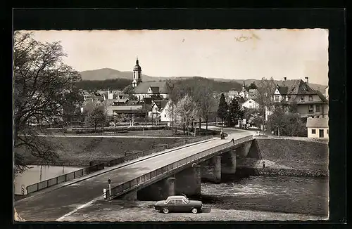 AK Riegel /Kaiserstuhl, Ortsansicht mit Brücke