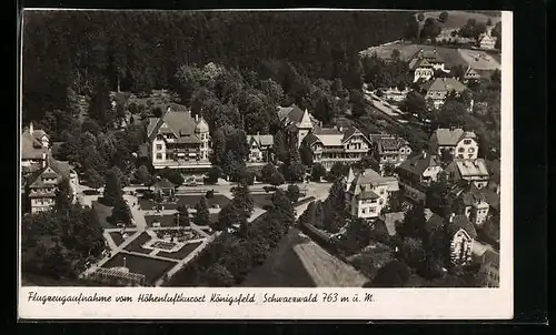 AK Königsfeld /Schwarzw., Ortsansicht, Fliegeraufnahme