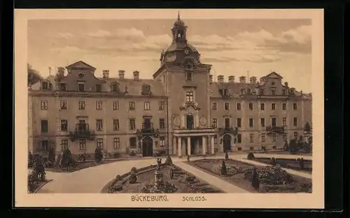 AK Bückeburg, Blick auf das Schloss