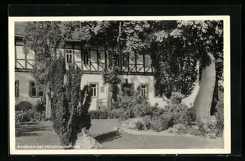 AK Bodenwerder, Münchhausenhaus im Sonnenschein