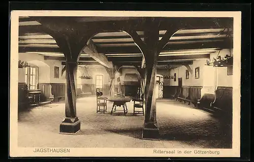 AK Jagsthausen, Rittersaal in der Götzenburg
