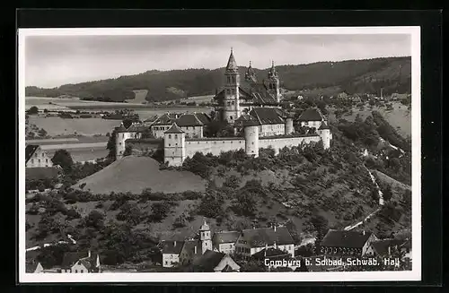 AK Schwäbisch Hall, Blick auf Schloss Comburg