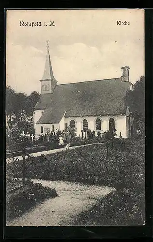 AK Reinfeld i. H., Blick auf die Kirche