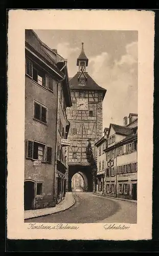 AK Konstanz a. Bodensee, Blick auf das Schnetztor