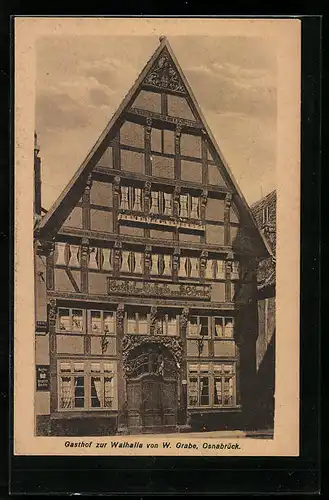 AK Osnabrück, Gasthof zur Walhalla von W. Grabe