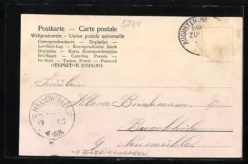AK Bärenstein / Werdohl, Teilansicht mit Fabrikschornstein