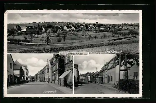 AK Lutzerath /Eifel, Hauptstrasse, Strassenpartie, Panorama