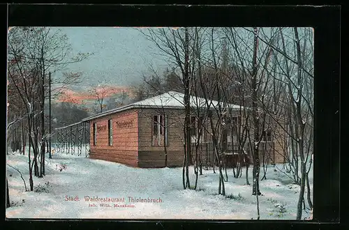 AK Mülheim /Rhein, Städt. Waldrestaurant Thielenbruch, Inh. Wilh. Mansheim