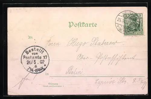 Lithographie Zeuthen, Restaurant Seglerschlosss, Ortsansicht Rauchfangswerder vom See aus, Hankels Ablage