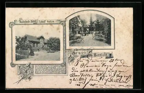 AK Banteln, Bahnhofs Hotel Adolf Götze