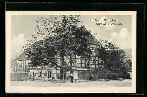 AK Garbolzum, Gasthaus von Otto Bode