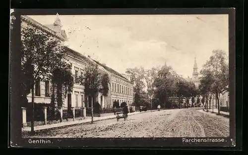 AK Genthin, Blick in die Parchenstrasse