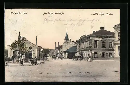 AK Wien-Liesing, Breitenfurterstrasse, Wetterhäuschen